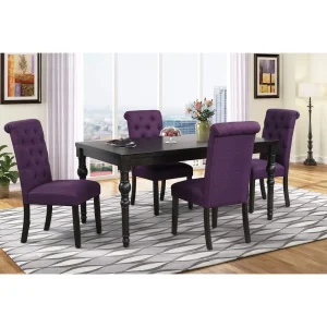 Leviton Dark Washed Wood Dining Set